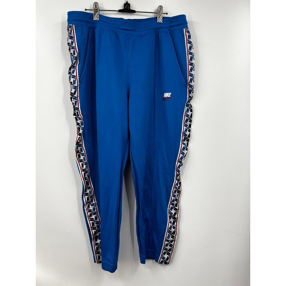 Nike Mens Blue‎ Tapered Poly Pants Activewear Joggers Size 2XL